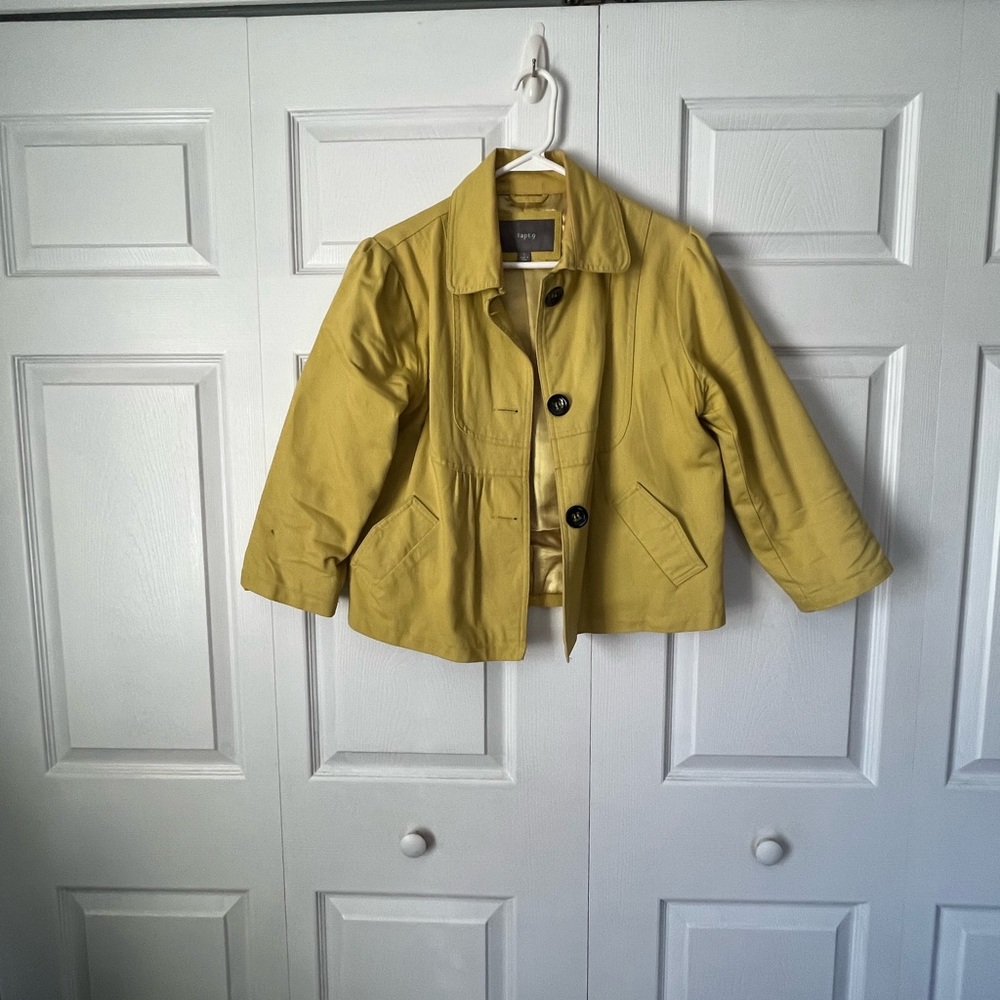 Cropped cotton jacket/blazer